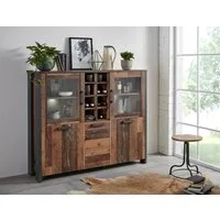 FORTE Highboard Clif, Breite 151 cm