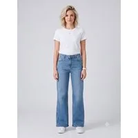 BlauerHafen Schlagjeans Damen Schlagjeans Stretch Baumwollmischung 5 Pocket mit Reißverschluss