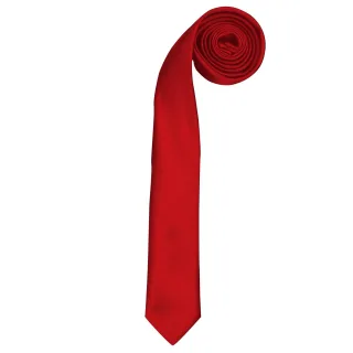 Premier Tie - Schlanke Herren-Retro-Arbeitskrawatte (2er-Pack) (Rot)