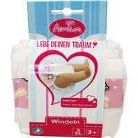 Puppenwindeln 5 Stück für Puppen ca. 30-42 cm, Puppenzubehör