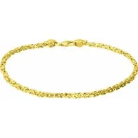 FILANGO Armband 925er Silber Königsarmband rhodiniert / vergoldet (Armbänder, 1-tlg)