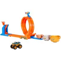 Hot Wheels Autorennbahn Hot Wheels Monster Trucks 2-in-1 Loop & Flip Challenge