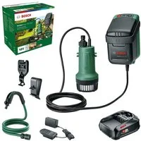 Bosch Home & Garden Akku-Gartenpumpe GardenPump 18V-2000, mit Akku 18V/2,5 Ah und Ladegerät