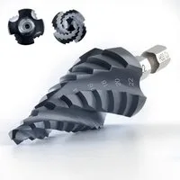Toolant Stufenbohrer HSS Stufenbohrer 4-22mm, Spiralnut, für Metall & Holz, (Set, 1-teilig), Vier Spiralnuten,Kobalt HSS,90 Tage Geld-zurück-Garantie