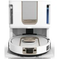 Shark Saugroboter Shark ThermaCharged PowerDetect Saugroboter RV2900XEEUWH, 650 W, beutellos, beheizte Basisstation verwendet 85°C heißes Wasser und 80°C warme Luft