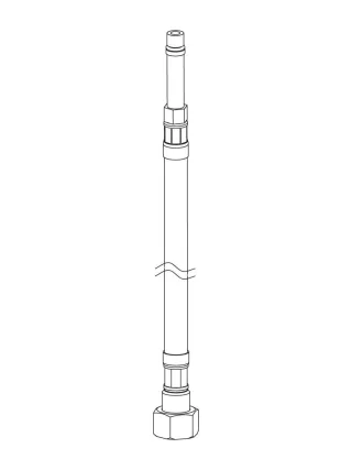 Mepa Saniline Panzerschlauch, mit Rückflussverhinderer+Sieb, 716967 716967