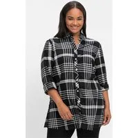 Sheego Klassische Bluse Longbluse Langarm