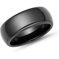 Unique Fingerring Exklusiver Schwarzer Keramikring kratzfest KR0004