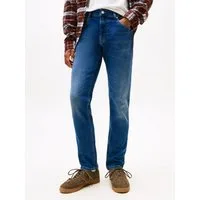 Tommy Jeans Gerade Jeans Scanton Slim Mit Markenlabel aus Leder hinten