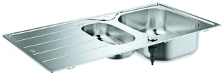 GROHE Edelstahlspüle K200 31564_1 mit 1,5 Becken Abtropffläche 965x500mm, 31564SD1 31564SD1