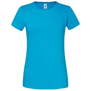 Fruit Of The Damen T-Shirt, enganliegend (Azure Blau)