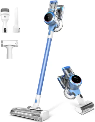 Tineco Akku-Hand-und Stielstaubsauger "Pure One S11 Akku-Staubsauger, automatische Anpassung der Saugleistung" bis zu 40 Min Laufzeit, HEPA Filter, LED Display, mit Zubehör