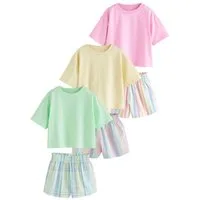 Next Pyjama Kurze Schlafanzüge, 3er-Pack (6 tlg)