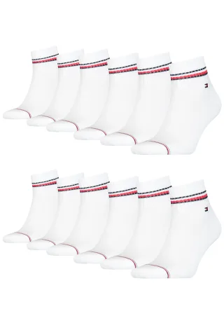 12 Paar TOMMY HILFIGER Herren ICONIC QUARTER Gr. 39 - 49 Sneaker Socken