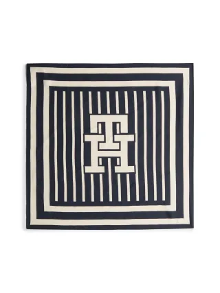 TH ELEVATED CHIC SILK SQUARE Space Blue - Gr. - OS