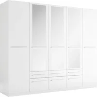 priess Kleiderschrank Schrank Garderobe Wäscheschrank Barcelona in 5 Breiten viel Stauraum, geräumige Schubkästen, mit Spiegel, MADE IN GERMANY