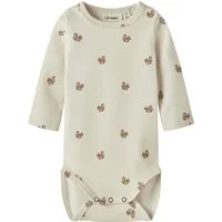 Lil' Atelier Langarmbody NBNLAYO KIM LS SLIM BODY LIL NOOS Baumwollmischung
