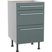 KOCHSTATION Unterschrank KS-Bern2 Breite 50 cm, 1 Schubkasten, 2 Auszüge