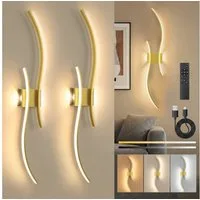 Lapalife Wandleuchte Kabellose Akku Dimmbar&Timing Wandlampe mit Fernbedienung, 2700K-6500K, Wiederaufladbar Wandleuchte für Wohnzimmer Schlafzimmer