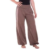 Vishes Haremshose Lange Sommerhose Schlupfhose Einheitsgröße ohne Taschen Hippie, Baggyhose, Yogahose