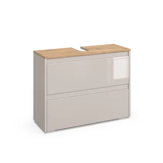 Vicco Waschbeckenunterschrank, Kaschmir, Holzwerkstoff, 2 Schubladen, Rechteckig, 80.1x62x30.1 cm, Badezimmer, Badezimmerschränke, Waschbeckenunterschränke