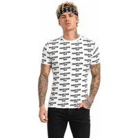 PHILIPP PLEIN T-Shirt Multi Logo Slim Fit Baumwolle Stretch Ideal für Streetwear, Freizeit, Urlaub und City-Looks