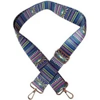 Ware aus aller Welt Schulterriemen Schultergurt für Taschen 3.8 cm breiter Taschengurt (bunt, 1-St., für Handtaschen, Umhängetaschen, Rucksäcke, Sporttaschen) Länge verstellbarer Gurt 75cm-135cm. Karabinerhaken zur Befestigung
