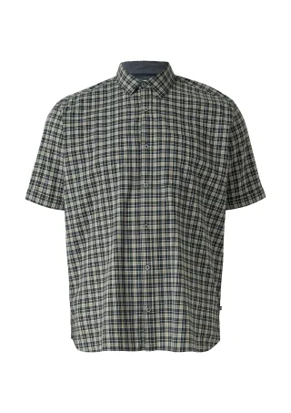 s.Oliver - Hemd blau/mehrfarbig - Gr. - 5XL