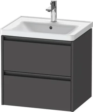 Duravit Ketho.2 Waschtischunterbau wandhängend Graphit Matt 584x455x549 mm - K25281049490000 K25281049490000