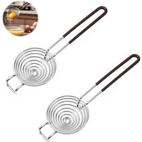 AFKSMILE Eiertrenner 2 Stück Eidottertrenner,Edelstahl Eiertrenner,Eiweiß Eigelb Teiler, (2-tlg), für Köche, ideal für Muffins, Chiffon Kuchen, Limettenkuchen
