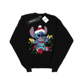 Disney - "Lilo And Stitch Christmas Lights" Sweatshirt für Damen (Schwarz)