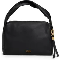 Tommy Hilfiger Hobo CITY LEATHER SHOULDER BAG, Damen Tragetasche, Schultertasche mit Logoschriftzug