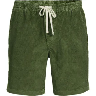 Chino-Shorts mit Dehnbund, Herren,  Grün, Elasthan/Baumwoll-Mischung, by Lands' End