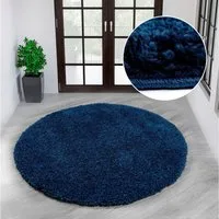 OTTO home Teppich Viva rund, rund, Höhe: 45 mm, Uni-Farben, einfarbig, besonders weich und kuschelig, Wohnzimmer