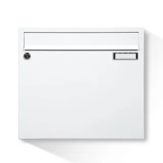 Briefkasten weiß, MEFA Sonate, Weiß, 260 x 330 x 107 mm, Wandmontage, verzinkter Stahl