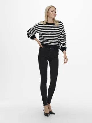 ONLY - ONLPIUMO L/S PULLOVER KNT NOOS black - Gr. - S
