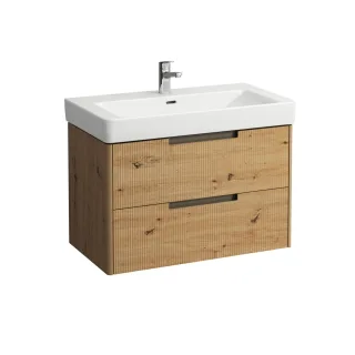 LAUFEN Waschtischunterschrank JUNA 446x821x515 2 Schubl m. Griffmulde f.WT H813965 wildeiche, H4115 H4115221092671