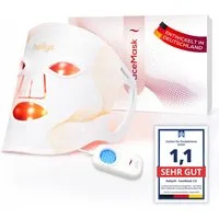 heilys® LED-Gesichtsmaske heilys® FaceMask 2.0, Lichttechnologie für Hautpflege zuhause, Rotlicht Infrarot, Blue-Light Spot, kabellos, RoHS-konform