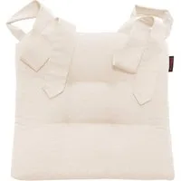 Magma Heimtex Sitzkissen Fino Schleifenband Stuhlauflage Rattanstühle extra dick 2er Set, Schlaufenband