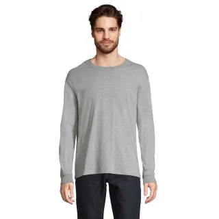 SOLS - "Pioneer" T-Shirt für Herren/Damen Unisex Langärmlig (Grau meliert)