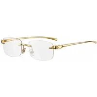 salazar.plus Brillengestell Randlos Rahmenlos Oval ohne Stärke Damen Herren Unisex, Randlos Goldfarben Metall Unisex Ultraleicht Elegant Edel ohne Stärke