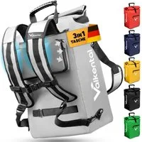 Valkental Fahrradtasche Gepäckträgertasche, Rucksack und Umhängetasche, 3in1 - wasserdicht & reflektierend 25 L