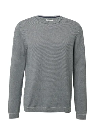 s.Oliver - Strickpullover blau/weiß - Gr. - 3XL