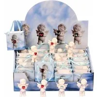 Geschenkestadl Engelfigur 24 Schutzengel mit Herz im Display – ideale Gastgeschenke & Deko (24 St)