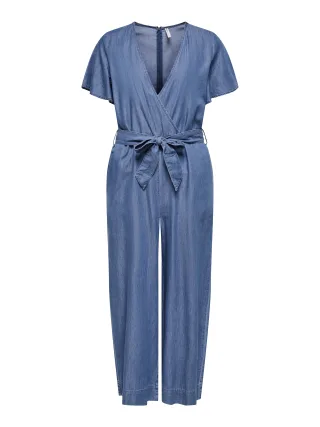 ONLY - ONLBEA HANNA SS DNM JUMPSUIT BJ medium blue denim - Gr. - S