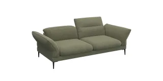 FLEXLUX 2,5-Sitzer "Salino, Funktionssofa, Relaxsofa" Sofa mit Arm- und Kopfteil-Verstellungen, Kaltschaum & Stahl-Wellen