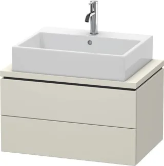 Duravit L-Cube Konsolenwaschtischunterbau wandhängend Taupe Matt 720x477x400 mm - LC580609191 LC580609191