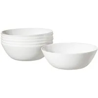 Ritzenhoff & Breker Schale Schale fresh Ø 16 cm weiß 6er Set Opal Glas, Opal, Mikrowellen geeignet, Spülmaschinenfest