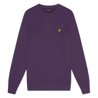 Lila Pullover-Sweatshirt mit Lyle & Scott-Logo