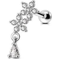 OUFER Piercing-Set 16G Dangle Helix Piercings Chirurgenstahl Conch Ring Tragus Studs